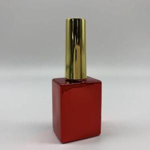 High Quality Empty 5ml Square Nail Polish Glass Bottle with Flat Brush