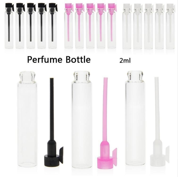 Mini Glass Perfume Small Sample Vials Perfume Bottle 2ml Empty Laboratory Liquid Fragrance Test Tube Trial Bottle