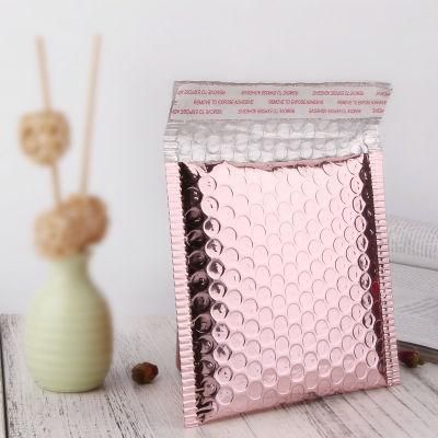 Soon Ship Low MOQ Customized Color and Size Bubble Mailer Rose Gold Padded Envelopes Bag