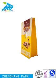 Eco - Friendly Food Grade High Barrier Nuts Food Plastic Packaging Bag Square Bottom Pouch with Zipper
