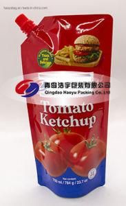 Food Packaging Tomato Ketchup Stand up Spout Pouch