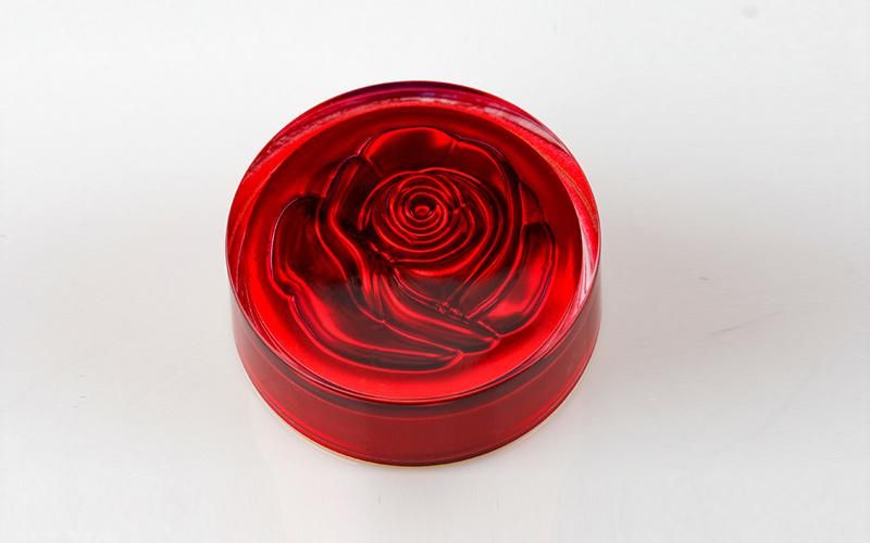 30g Red Rose Acrylic Transparent Cream Jar for Skin Care