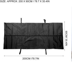 Funeral Supplies Leakage-Proof 210d Waterproof Windproof Body Storage Bag for Home Hospital (Black)