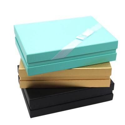 Custom Printing High Quality T Shirt Packaging Matte Black Gift Box