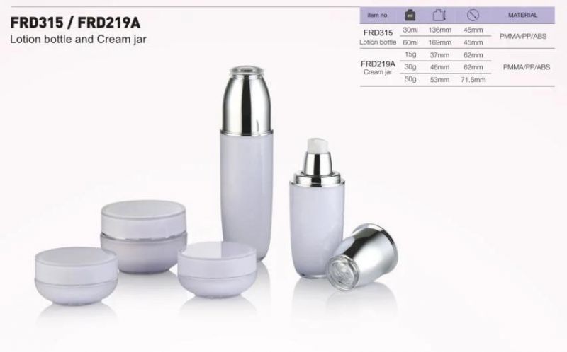 High Quality Cosmetic Empty Plastic Round Lotion Pump Bottle