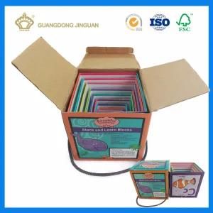 Corrugated Paper Gift Box with Colorful Printing (with handle)