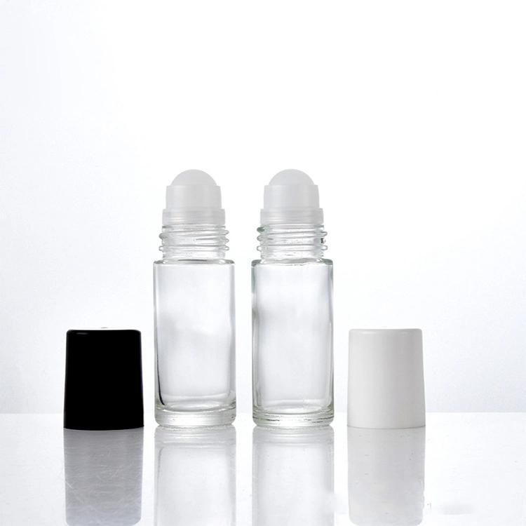 Frosted Empty Perfume Essential Oil 10ml 30ml 50ml Roll on Bottle with Black Cap