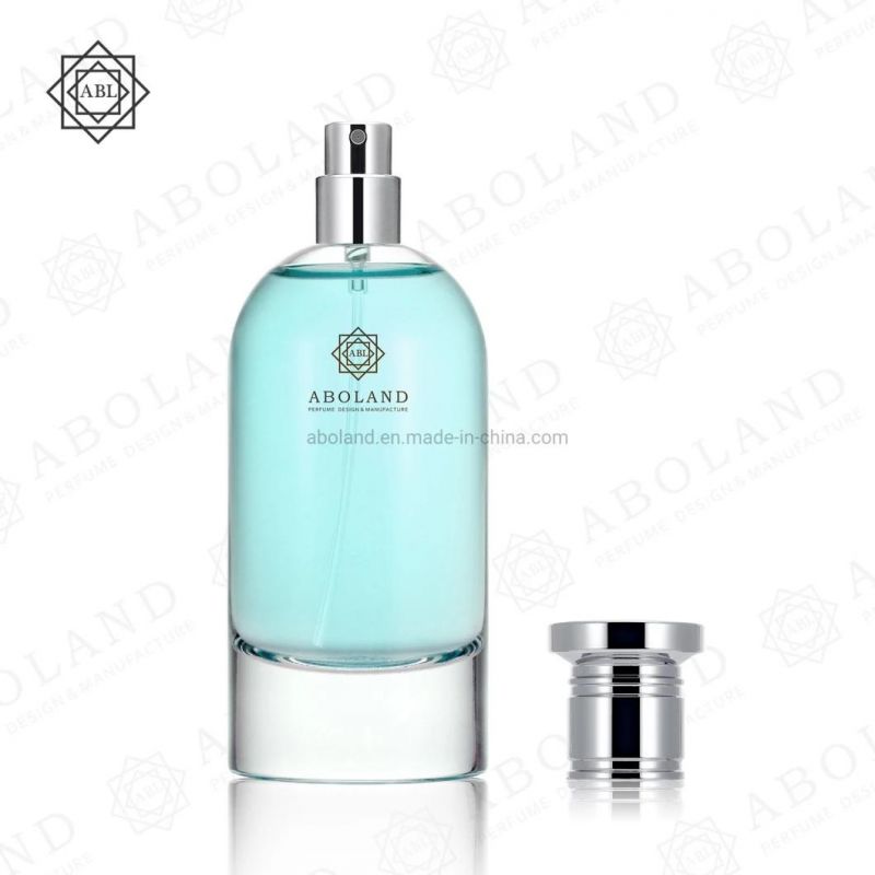 Clear Empty Bottles Cosmetic Packaging Perfume Bottle with Metal Lid