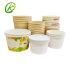Eco Friendly 4 6 8 12 Oz Disposable Food Grade Packaging Biodegradable Yogurt Paper Bowl Ice Cream Cup