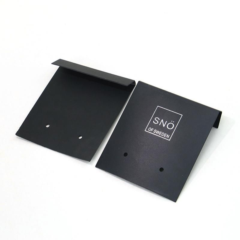 Black Color PVC Jewelry Hang Tag Earring Card