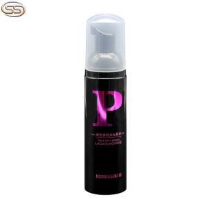 80ml Pet Cylinder BPA Free Hot Stamping Black Bottle with PP Foam Pump