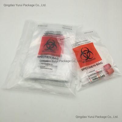 Clear Ziplock Plastic Biohazard Specimen Sealing Bag