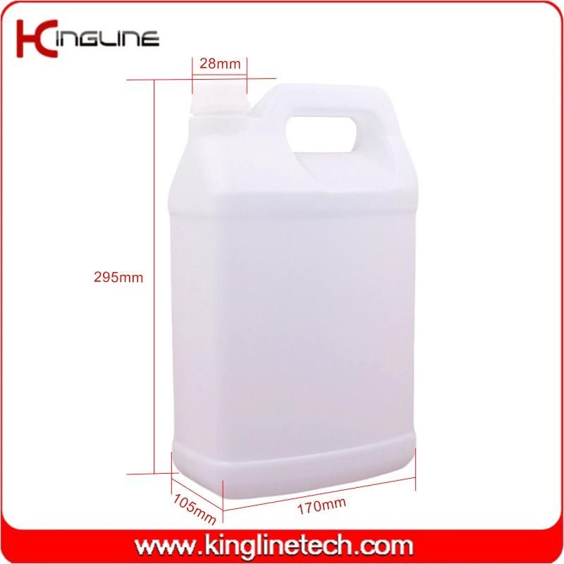 1 gallon plastic bucket square barrel plastic jerry can for disinfectant (KL-2001)