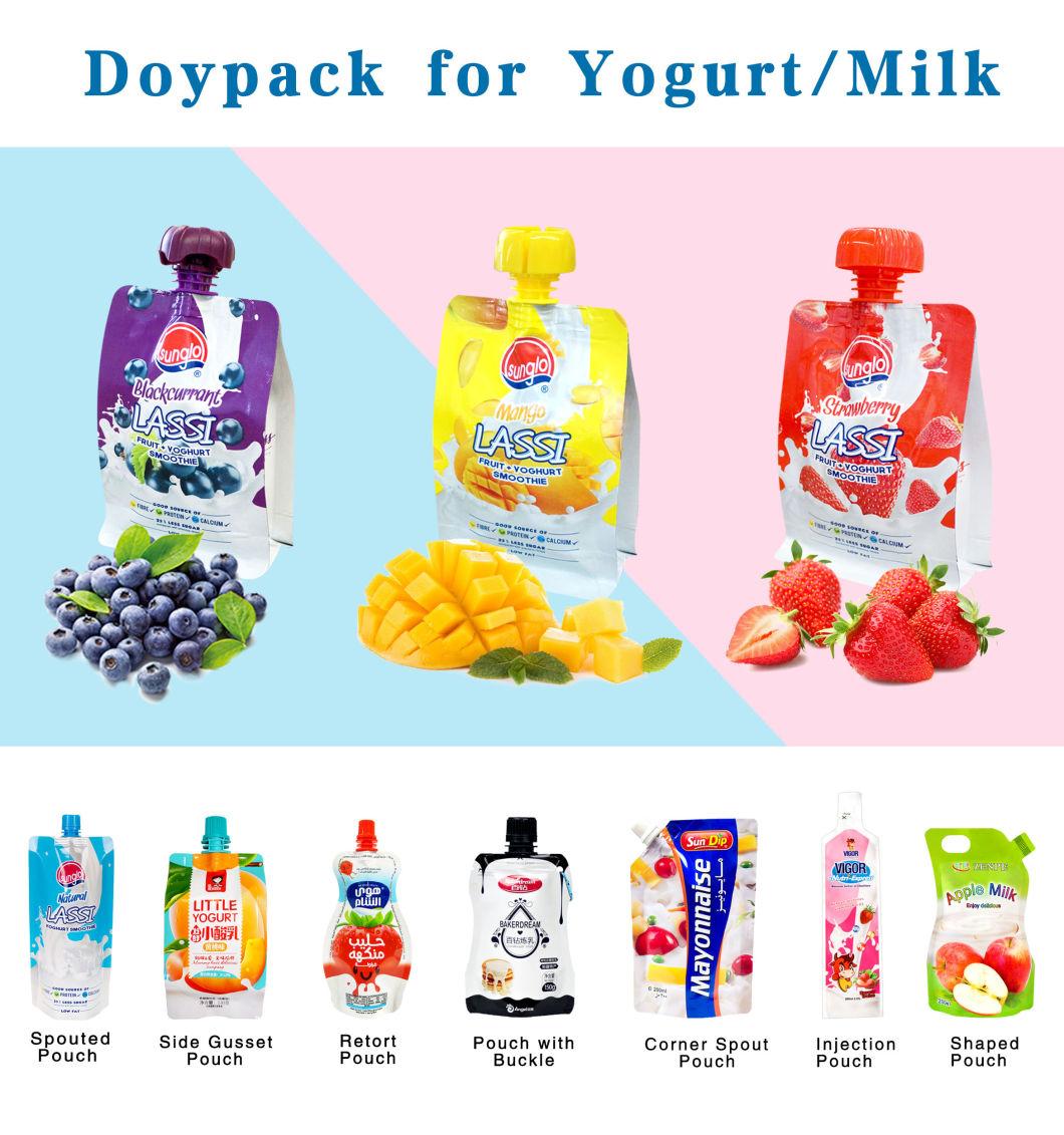 Dq Pack Stand up Pouch with Spout for Juice Doypack Bag Puree Packaging Reclosable Spout Pouch