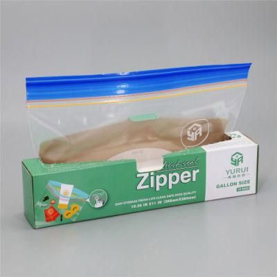 Reusable LDPE Double Zipper Bag Resealable Ziplock Bag for Food