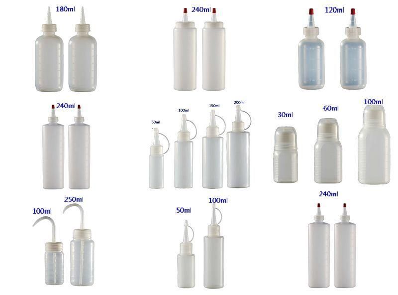 120ml Clear LDPE Bottle with Point Mouth Lid