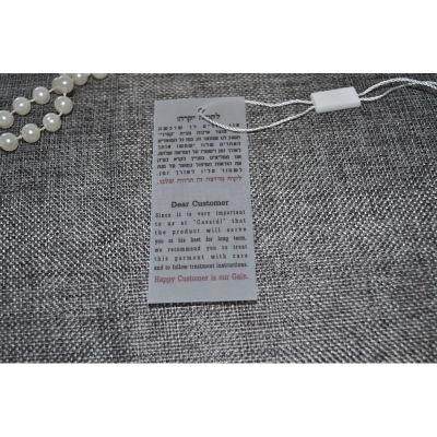 Layout Hangtag for Garment