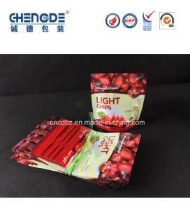 Foil Dried Fruit Food Package Pouch with Zip Lock in Special Shape