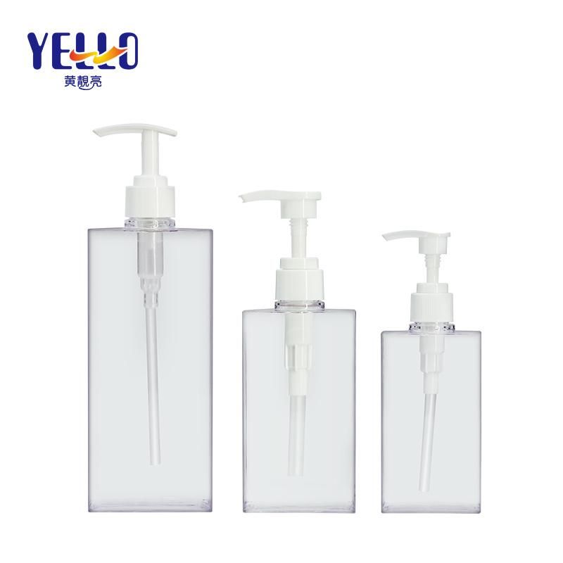 Customized Pet Plastic Bottles Flat Shoulder Lotion Pump Bottle Shampoo Spray Bottle