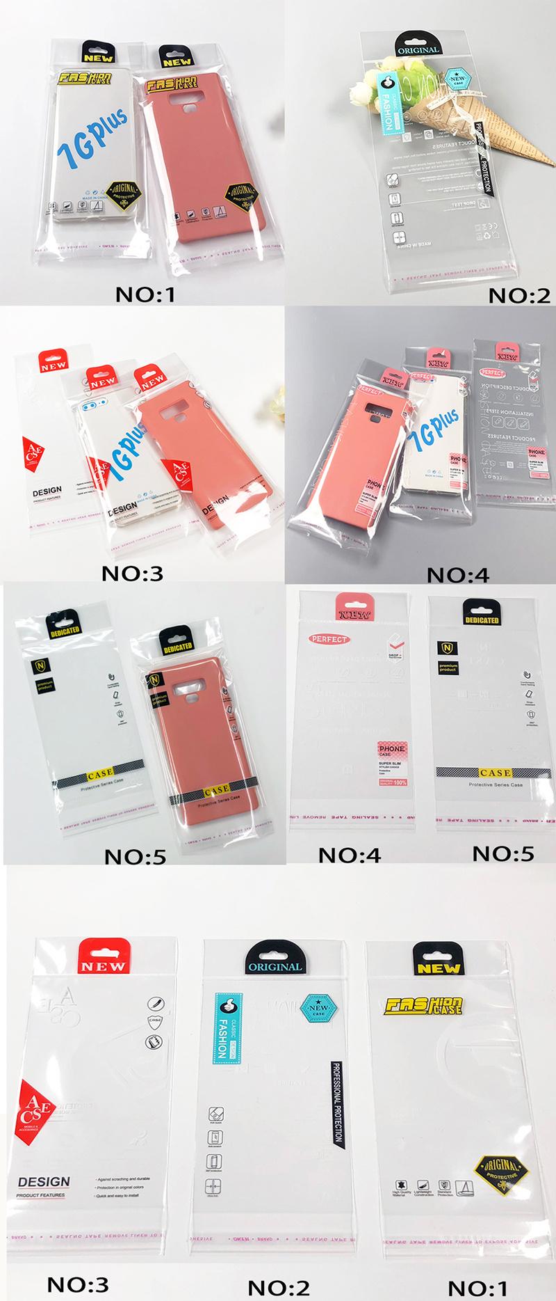 Frosted OPP Mobile Phone Case Packaging Bagself Adhesive Seal Tape