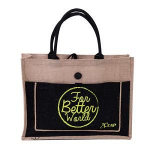 Custom Shopping Waterproof Jute Bag