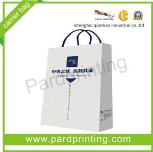 Shopping Paper Carrier Bag with Cotton Handle (QBB-1418)