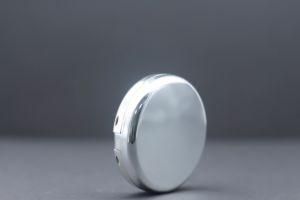Cosmetic Silver Electroplating Glossy Surface Pressed Powder Makeup Packaging Products