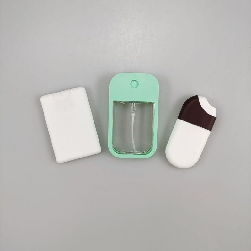 Square Transparent Pocket Spray 30ml Flat Plastic Perfume Bottle