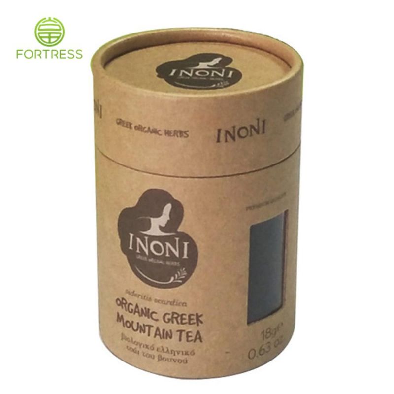 Cylinder Cardboard Paper Box with PVC Window Paper Tube