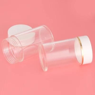 Cosmetic Packaging 120g Refillable Transparent Clear Empty Plastic Powder Bottle Powder Container Bottle Medicine Bottle