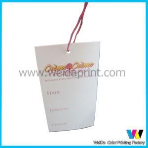 White Square Paper Tag with Rope