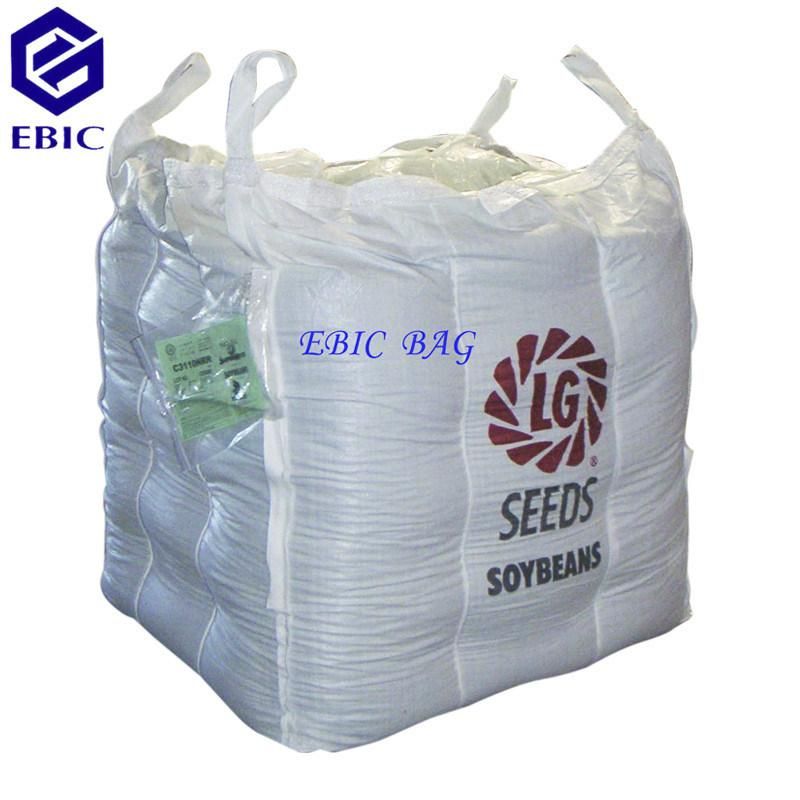 1000kgs Baffle Cubic Sand Sling Ton Jumbo Bulk FIBC Q Ventilated Firewood Fertilizer Cement PP Packing Plastic Big Bag Super Sack