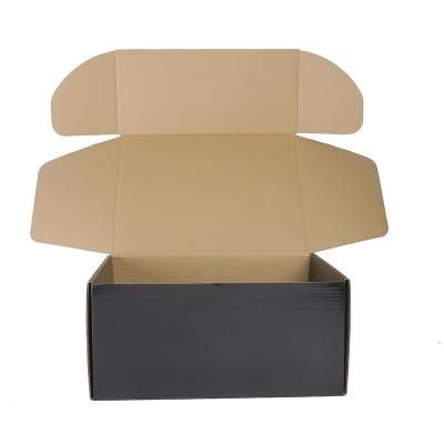 Custom Matte Black Printing Shoe Box Corrugated Cardboard Box Packaging Paper Carton Gift Box