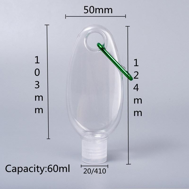 60ml High Quality 60ml Plastic Custom Flip Top Cap Bottle