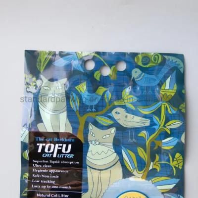 Good Price of Cat Litter Tofu Bulk Sand 10kg 20kg Polyethylene Packaging Bag with Your Own Design