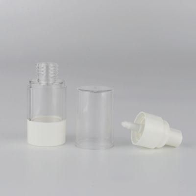 in Stock 15ml 30ml 50ml Mini Atomizer White Head Mist Airless Spray Bottle Packaging Cosmetic Airless Pump Bottle