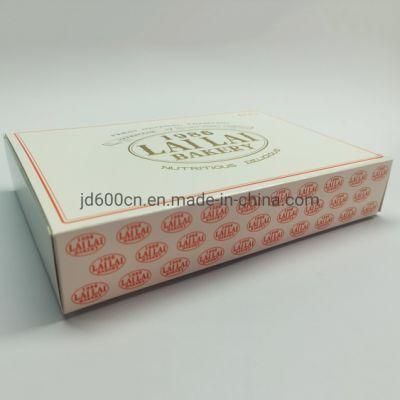 Disposable Box Bakery Gift Box with Gold Stamping Folding Box