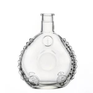 High Quality Glass Bottle Manufacturer Wholesale Flat Wine Bottle with Lids