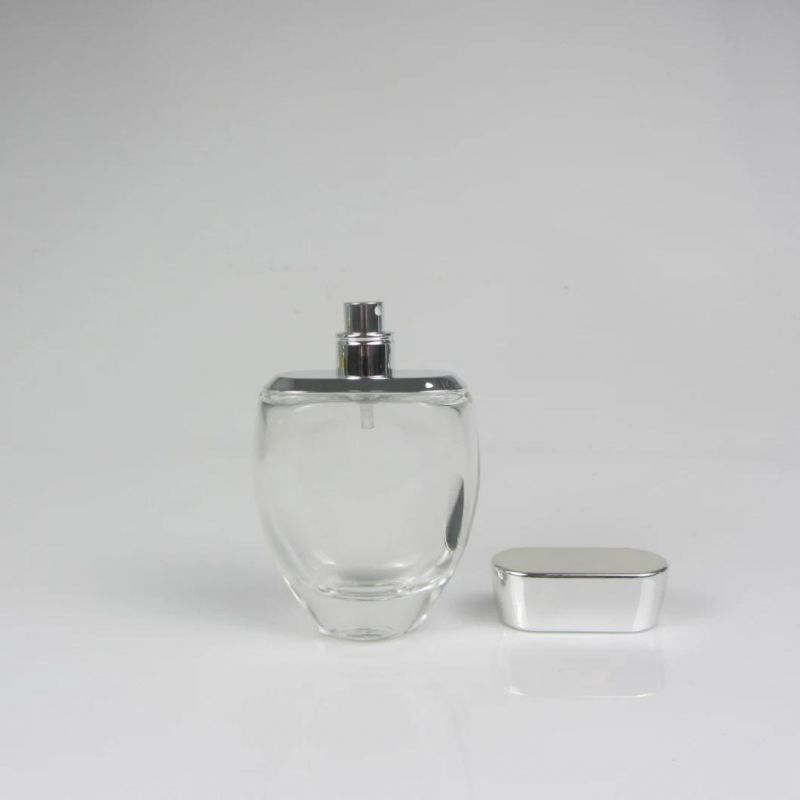Selling Perfume Fragrance Glass Bottle with Silver Spray and Cap