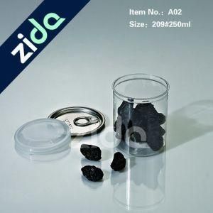 Custom Design Metal Round Plastic Lid Gift Can