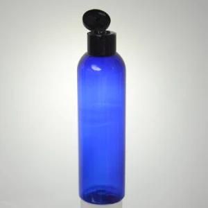 200ml Cobalt Blue Pet Cosmo Bottle with Lotion Pump Dispenser