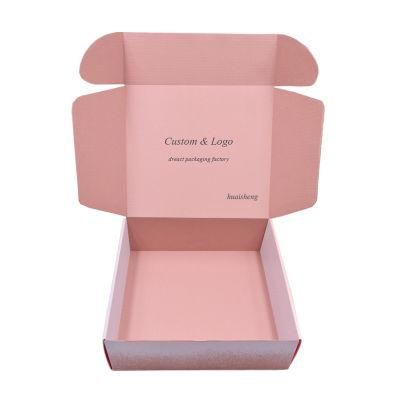 Hot Sales Pink Corrugated Mailer Shipping Box for Courier Packaging Box