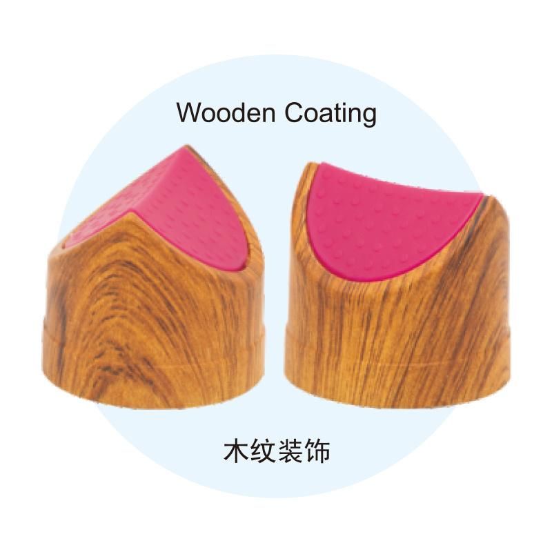 Round Deodorant Container with Wooden Coating Cap