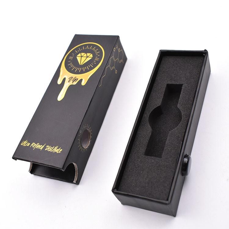 Child Resistant Button Open Vape Cartridge Packaging Box