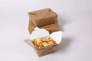 Disposable Custom Printed Kraft Food Paper Box for Food
