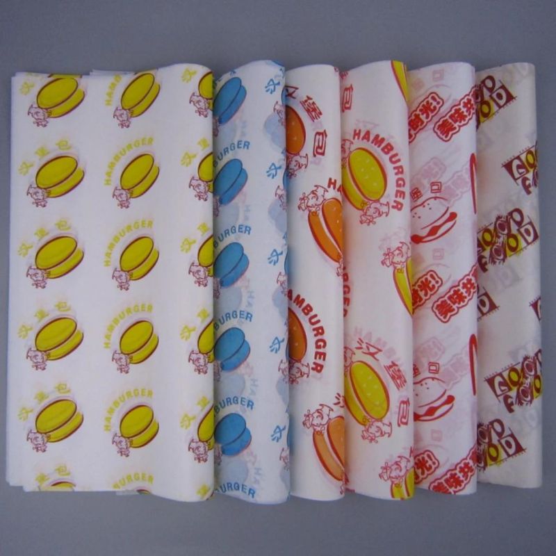 Kfc Food Packaging Packing Tray Liner High Quality Burger Wrapping Paper