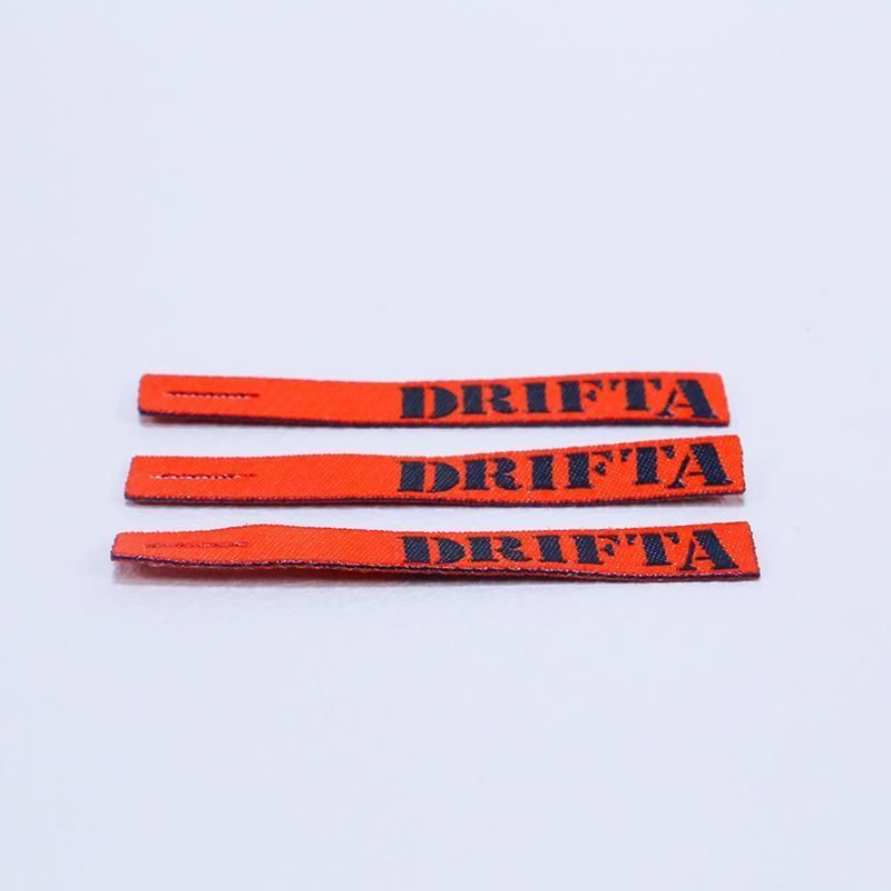 Clothes Tape Polyester Fabric Custom Woven Zipper Puller for Garment Accessories