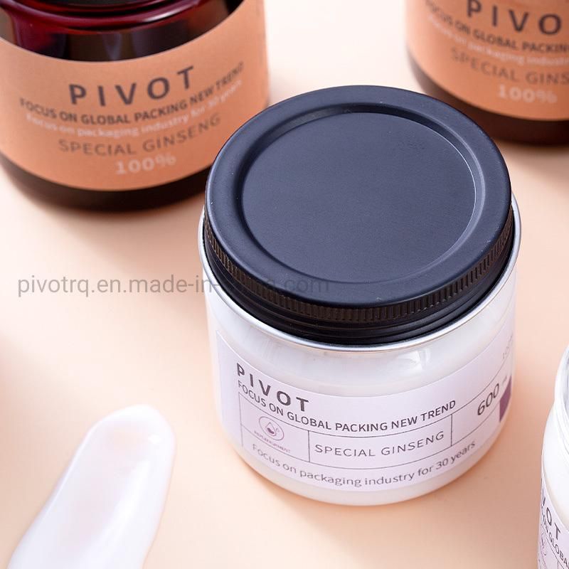 180ml 6oz Plastic Cosmetic Jars Body Gel Wax Containers Facial Cream Gel Bottle