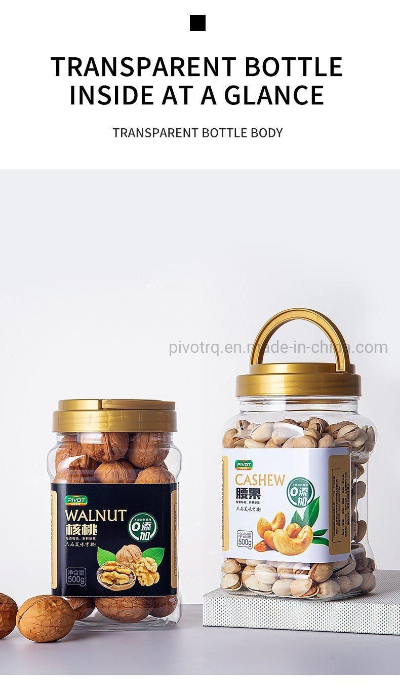 2800ml Big Size Food Pet Plastic Jar with Hand Lift Cover for Nuts