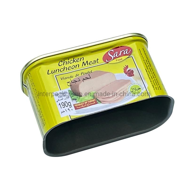 Canned Style Beef Luncheon Meat Heat Preservation Process Body Part Canned Beef